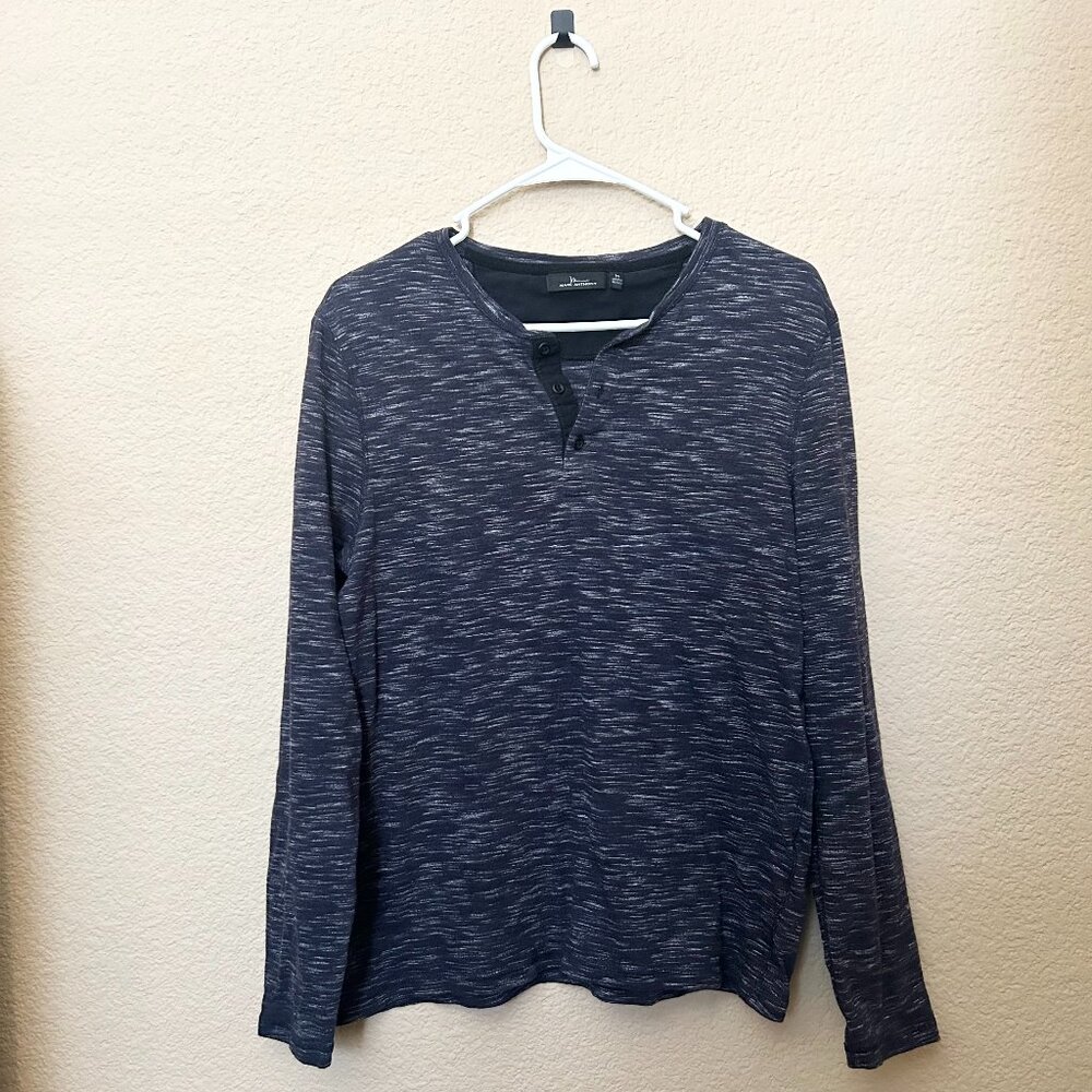 Men's, Marc Anthony, Blue Long Sleeve Shirt, Size Medium